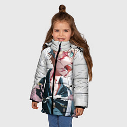 Куртка зимняя для девочки Токийские Мстители, цвет: 3D-черный — фото 2