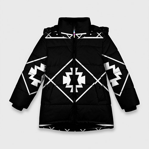Зимняя куртка для девочки КИМОНО ДРАКЕНА V2 / 3D-Черный – фото 1