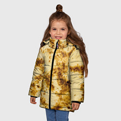 Куртка зимняя для девочки Жареный блин, цвет: 3D-светло-серый — фото 2