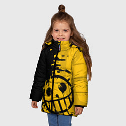 Куртка зимняя для девочки ONE PIECE PIRATES ПИРАТЫ, цвет: 3D-черный — фото 2