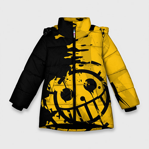 Зимняя куртка для девочки ONE PIECE PIRATES ПИРАТЫ / 3D-Черный – фото 1
