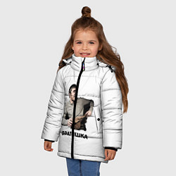Куртка зимняя для девочки Мурад братишка, цвет: 3D-черный — фото 2
