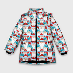 Куртка зимняя для девочки Дедушки Морозы, цвет: 3D-черный