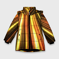 Куртка зимняя для девочки Vzlet, цвет: 3D-черный