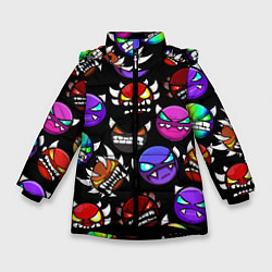 Зимняя куртка для девочки Geometry Dash Demons