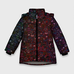 Куртка зимняя для девочки Большой хэллоуин, цвет: 3D-светло-серый