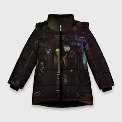 Куртка зимняя для девочки MARKUL SENSE OF HUMAN, цвет: 3D-черный