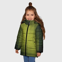 Куртка зимняя для девочки Милитари мозаика, цвет: 3D-черный — фото 2