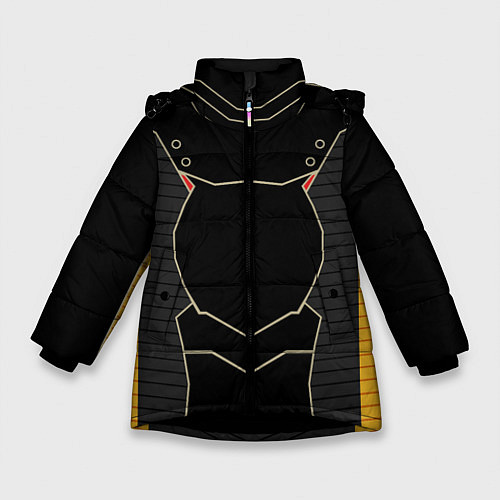 Зимняя куртка для девочки КИБЕРНЕТИЧЕСКИЙ КОСТЮМ CYBER UNIFORM / 3D-Черный – фото 1