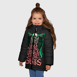 Куртка зимняя для девочки Кишка Тонка, цвет: 3D-черный — фото 2