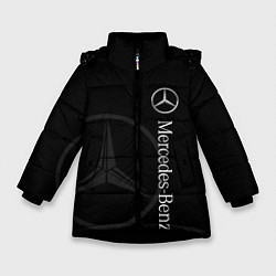 Зимняя куртка для девочки Логотип Мерседес