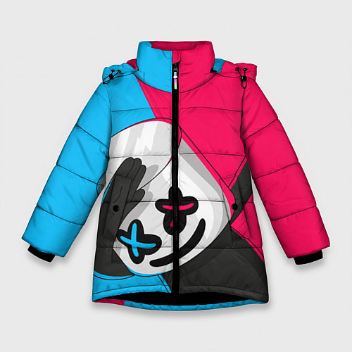 Зимняя куртка для девочки New Marshmello / 3D-Черный – фото 1