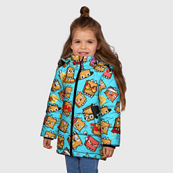 Куртка зимняя для девочки PAPER BAG CAT TOCA BOCA TOCA LIFE WORLD, цвет: 3D-красный — фото 2