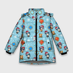 Зимняя куртка для девочки Genshin Impact Pattern