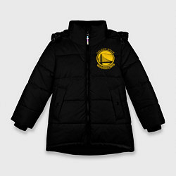 Куртка зимняя для девочки GOLDEN STATE WARRIORS BLACK STYLE, цвет: 3D-черный