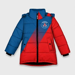 Куртка зимняя для девочки PSG GRADIENT SPORT UNIFORM, цвет: 3D-черный