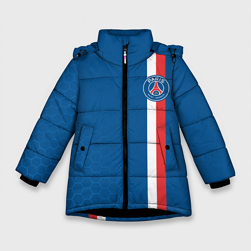 Зимняя куртка для девочки PSG SPORT STRIPES UNIFORM / 3D-Черный – фото 1