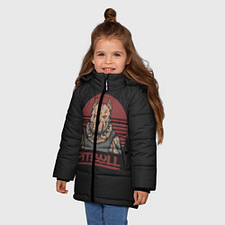 Куртка зимняя для девочки Pitbull Питбультерьер, цвет: 3D-черный — фото 2