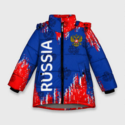 Зимняя куртка для девочки Патриот России Я Русский!