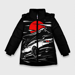 Зимняя куртка для девочки Toyota Supra: Red Moon