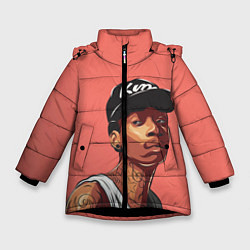 Зимняя куртка для девочки Wiz Khalifa Art