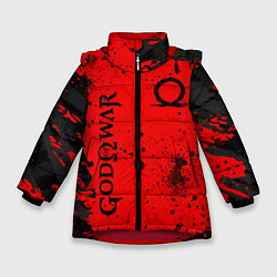 Зимняя куртка для девочки God of War Брызги крови