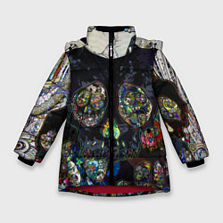 Зимняя куртка для девочки Такаши Мураками художник Японии