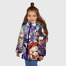 Куртка зимняя для девочки ГЕРОИ ИГРЫ GENSHIN IMPACT, цвет: 3D-красный — фото 2