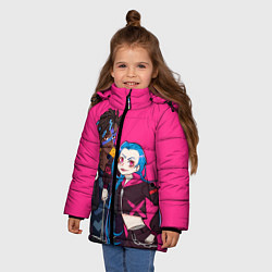 Куртка зимняя для девочки Ekko and Jinx, цвет: 3D-черный — фото 2