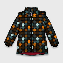 Куртка зимняя для девочки Монохром, цвет: 3D-красный