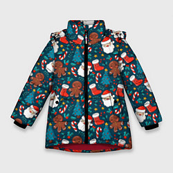 Куртка зимняя для девочки ПОКРЫТО НОВЫМ ГОДОМ!, цвет: 3D-красный