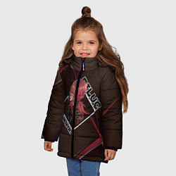Куртка зимняя для девочки Diluc Ragnvindr Дилюк Рагнвиндр, Genshin Impact, цвет: 3D-светло-серый — фото 2