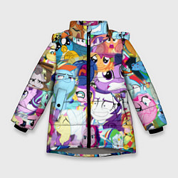 Зимняя куртка для девочки My Little Pony Персонажи