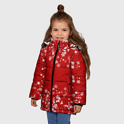 Куртка зимняя для девочки Вечный снегопад, цвет: 3D-светло-серый — фото 2