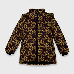 Зимняя куртка для девочки Ом Аум - Сакральный Символ