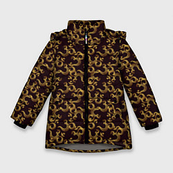 Зимняя куртка для девочки Ом Аум - Сакральный Символ