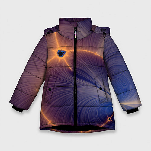 Зимняя куртка для девочки Black Hole Tribute design / 3D-Черный – фото 1
