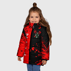 Куртка зимняя для девочки Payton Moormeie брызги, цвет: 3D-светло-серый — фото 2
