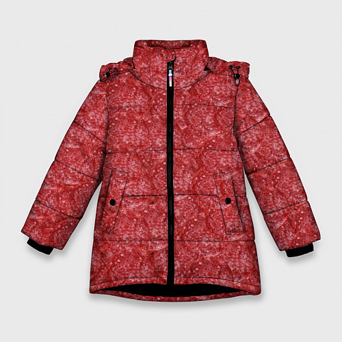 Зимняя куртка для девочки Деловая Колбаса Салями / 3D-Черный – фото 1