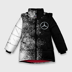 Зимняя куртка для девочки Чёрно-белый Мерседес
