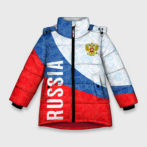 Зимняя куртка для девочки RUSSIA SPORT STYLE РОССИЯ СПОРТИВНЫЙ СТИЛЬ / 3D-Красный – фото 1