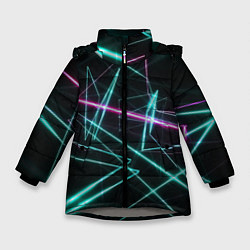 Зимняя куртка для девочки Лазерная композиция