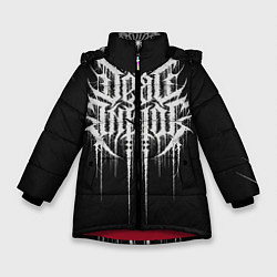Куртка зимняя для девочки DEAD INSIDE, Сороконожка, цвет: 3D-красный