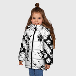 Куртка зимняя для девочки Чёрный клевер black clover,, цвет: 3D-черный — фото 2