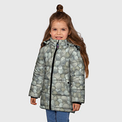 Куртка зимняя для девочки Монеты Германии начала 20 века Рейхсмарка с имперс, цвет: 3D-светло-серый — фото 2
