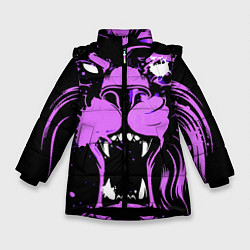 Зимняя куртка для девочки Neon pink lion