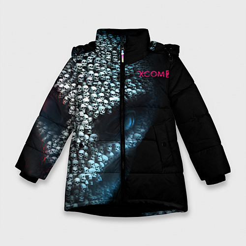 Зимняя куртка для девочки X-COM 2 Skulls / 3D-Черный – фото 1