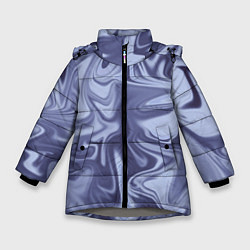 Куртка зимняя для девочки Crystal Abstract Blue, цвет: 3D-светло-серый
