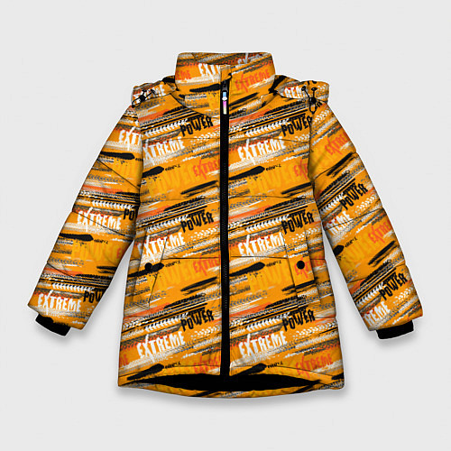 Зимняя куртка для девочки EXTREME экстремал / 3D-Черный – фото 1