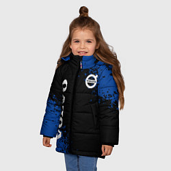 Куртка зимняя для девочки Volvo брызги, цвет: 3D-черный — фото 2